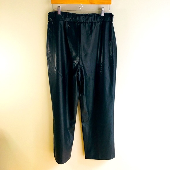 Joseph Ribkoff Faux Leather Culottes - Picture 3 of 9